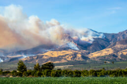 montaña ardiente en california