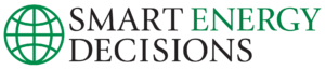 logotipo de decisiones de energía inteligente