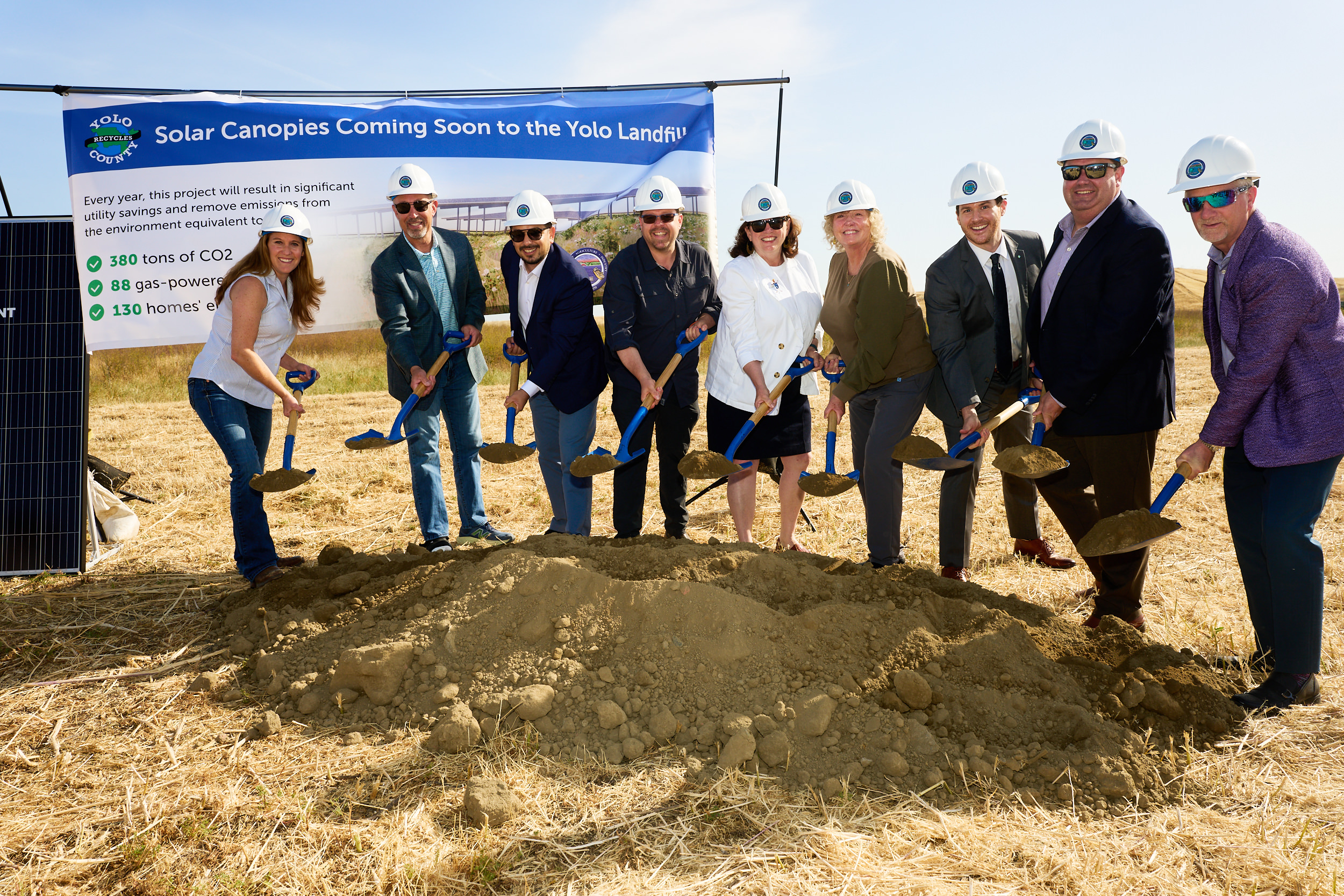 Yolo county landfill groundbreaking ceremony